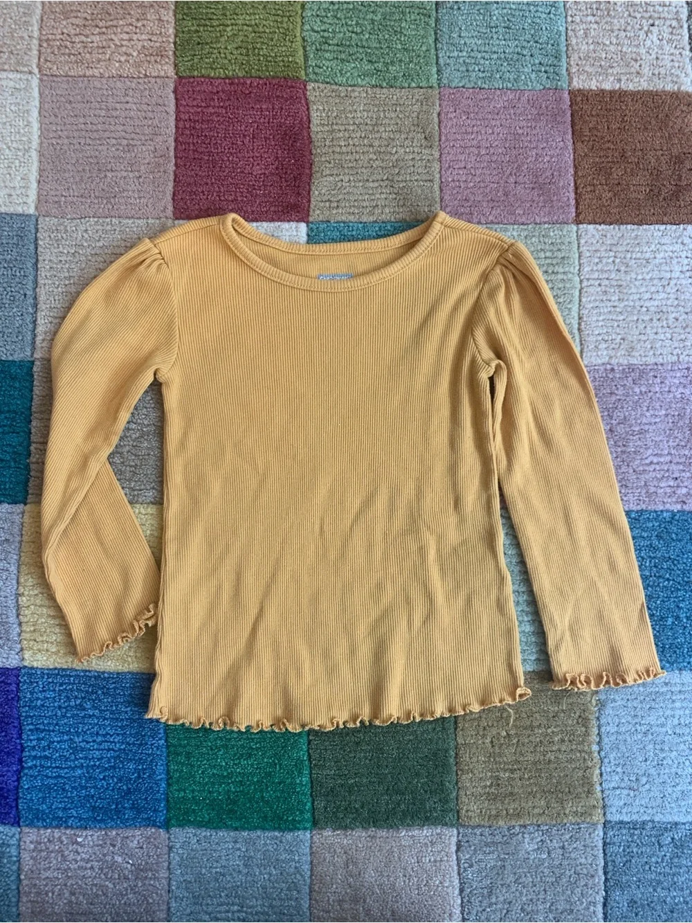 3T Girls Outfit Lettuce-Hem Top and Jeans Garanimals Carters - Picture 2 of 9